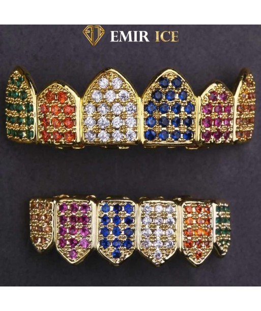 GRILLZ EMIR LUXURY RAINBOW OR JAUNE de France