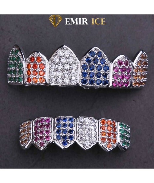 GRILLZ EMIR LUXURY RAINBOW OR BLANC Les êtres humains sont 