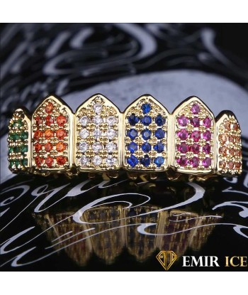 GRILLZ EMIR LUXURY RAINBOW OR JAUNE de France