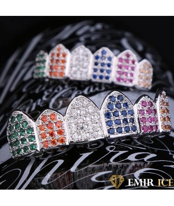 GRILLZ EMIR LUXURY RAINBOW OR BLANC Les êtres humains sont 