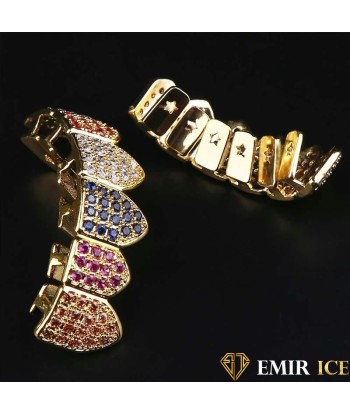 GRILLZ EMIR LUXURY RAINBOW OR JAUNE de France