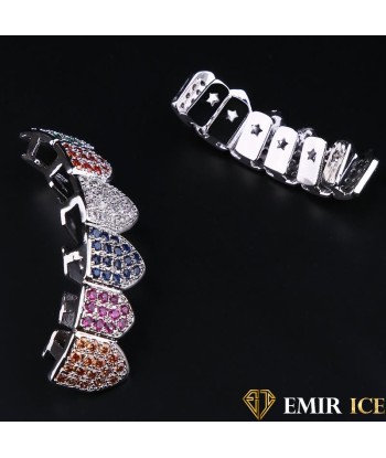 GRILLZ EMIR LUXURY RAINBOW OR BLANC Les êtres humains sont 