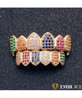 GRILLZ EMIR LUXURY RAINBOW OR JAUNE de France