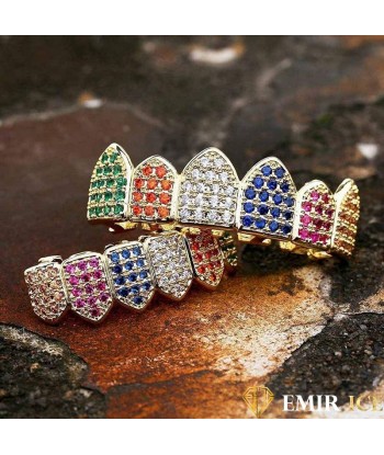 GRILLZ EMIR LUXURY RAINBOW OR JAUNE de France