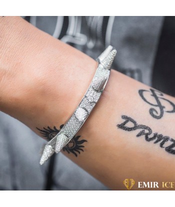 BRACELET EMIR SPIKE OR BLANC meilleur choix