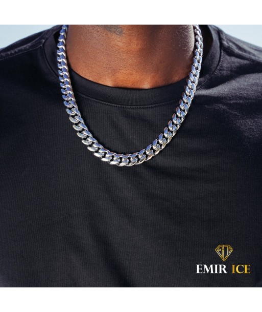 CHAINE CUBAN LINK OR BLANC - 12MM de la marque