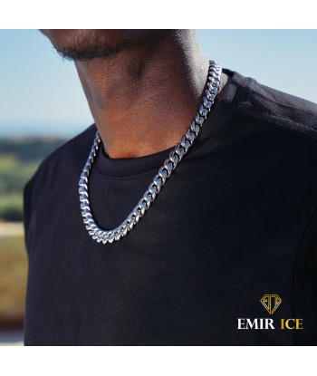 CHAINE CUBAN LINK OR BLANC - 12MM de la marque