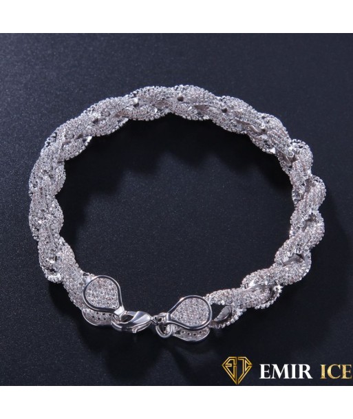 BRACELET EMIR TORSADÉ VVS OR BLANC Comparez plus de prix