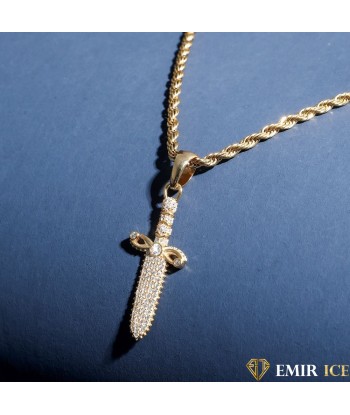 COLLIER PENDENTIF ÉPÉE : Symbole de bravoure Paris Déstockage Promo