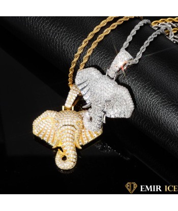 COLLIER PENDENTIF ÉLÉPHANT solde