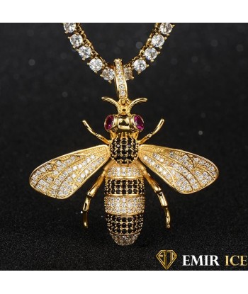 COLLIER PENDENTIF ABEILLE ICE solde