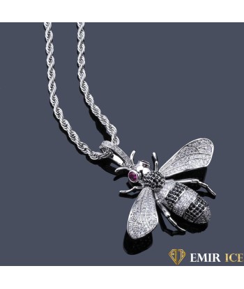 COLLIER PENDENTIF ABEILLE ICE solde