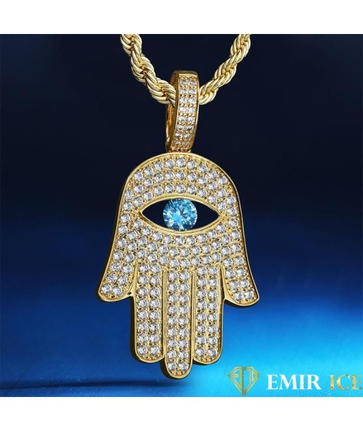 COLLIER PENDENTIF MAIN DE FATMA OR JAUNE Toutes les collections ici