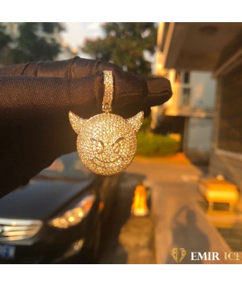 COLLIER PENDENTIF EMOJI DIABLE DEMON ICE pas chere