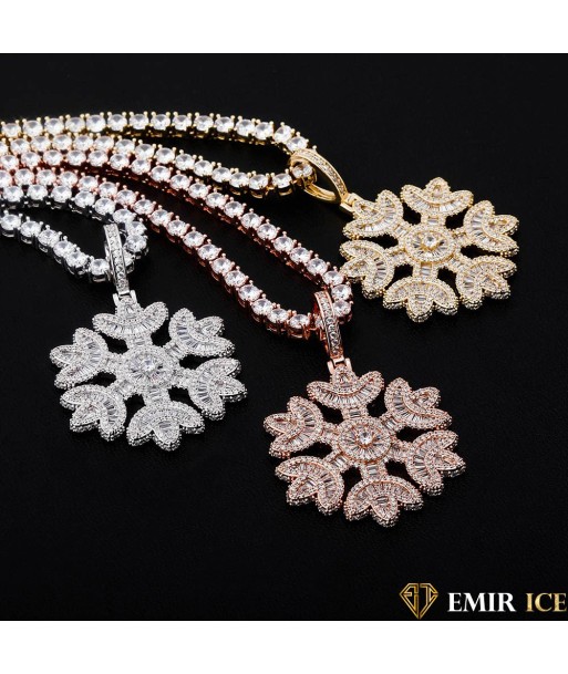 COLLIER PENDENTIF FLOCON DE NEIGE les ligaments