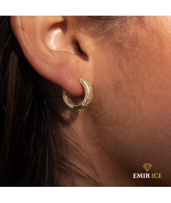 BOUCLE D'OREILLE JONC FEMME | OR JAUNE Amélioration de cerveau avec