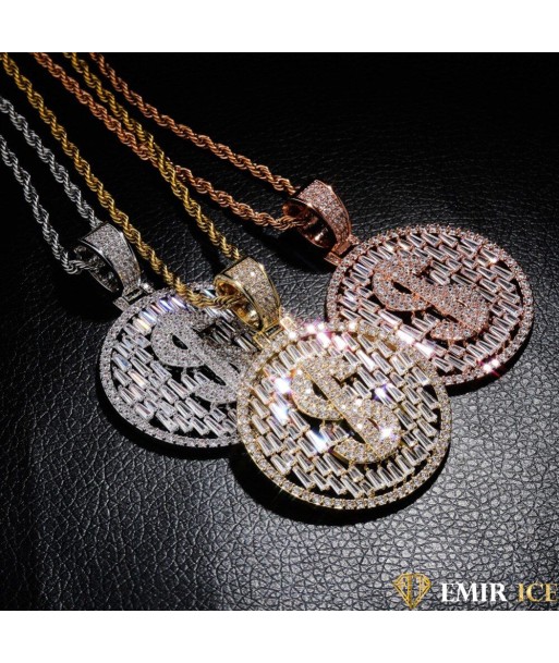 COLLIER PENDENTIF DOLLAR PLAQUÉ OR Profitez des Offres !