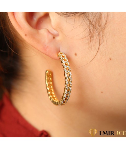 BOUCLE D'OREILLE "EMIR CUBA" | OR JAUNE la chaussure