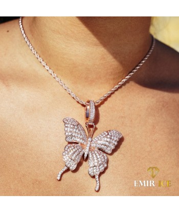 COLLIER PENDENTIF PAPILLON "DIAMOND BUTTERFLY" plus qu'un jeu 