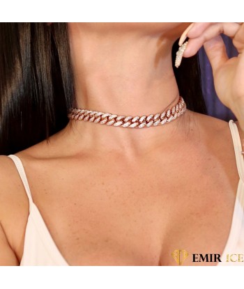 CHAINE MAILLE CUBAINE FEMME OR ROSE - 12MM Les êtres humains sont 