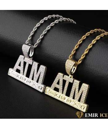 COLLIER PENDENTIF ADDICTED TO MONEY pas cheres