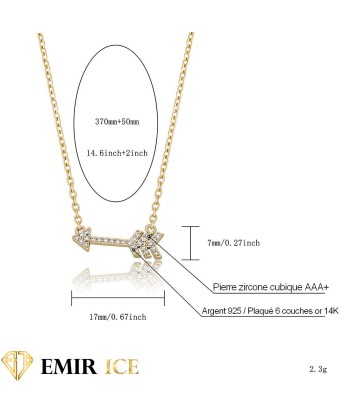 COLLIER "EMIR FLÈCHE" | ARGENT 925 votre