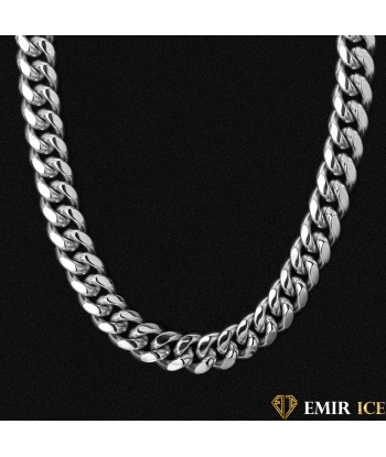 CHAINE CUBAN LINK OR BLANC - 18MM Amélioration de cerveau avec