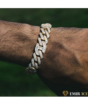 BRACELET EMIR BAGUETTE GUCCI LINK 14MM OR JAUNE Véritable concentré