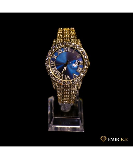 MONTRE EMIR BLUE WATCH OR JAUNE de votre