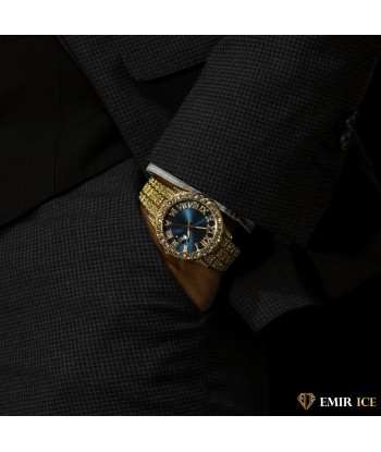 MONTRE EMIR BLUE WATCH OR JAUNE de votre