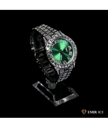 MONTRE EMIR GREEN WATCH OR BLANC pas cher 