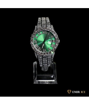 MONTRE EMIR GREEN WATCH OR BLANC pas cher 