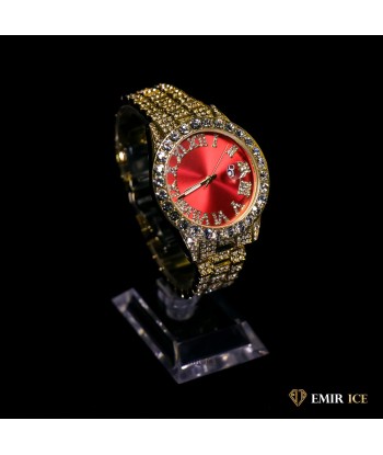 MONTRE EMIR RED WATCH OR JAUNE Véritable concentré