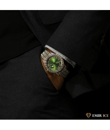 MONTRE EMIR GREEN WATCH OR BLANC pas cher 