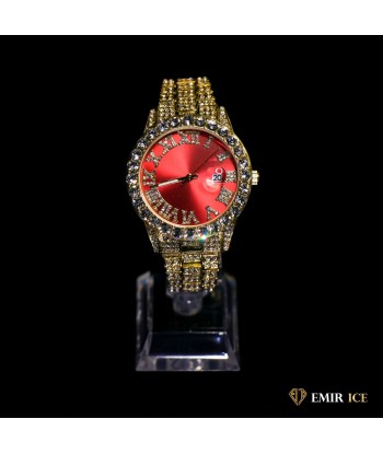 MONTRE EMIR RED WATCH OR JAUNE Véritable concentré