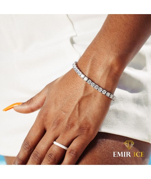 BRACELET EN DIAMANT TENNIS OR BLANC FEMME acheter