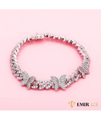 BRACELET CUBAN LINK PAPILLON FEMME OR BLANC - 9MM suggérées chez