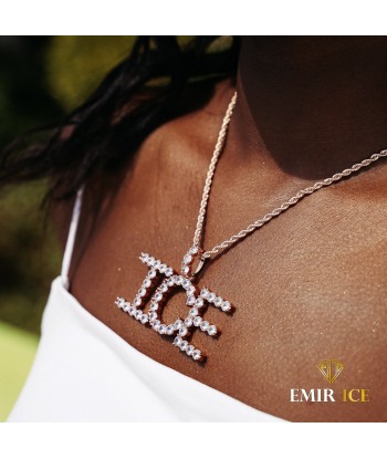 COLLIER LETTRE DIAMANT PERSONNALISÉ FEMME OR ROSE offre 