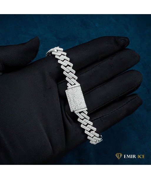 Moissanite cuban bracelet VVS 12mm paiement sécurisé