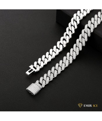 Moissanite cuban chain VVS 14mm de votre