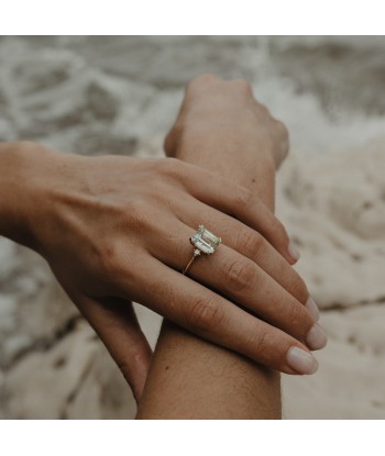 Bague aigue marine et diamants pour bénéficier 