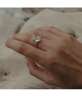 Bague aigue marine et diamants pour bénéficier 