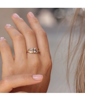 Bague ancienne feuillage vintage diamants Les magasins à Paris et en Île-de-France