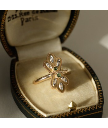 Bague fleur de lys émeraude Comparez et commandez 