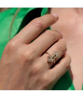 Bague fleur de lys émeraude Comparez et commandez 