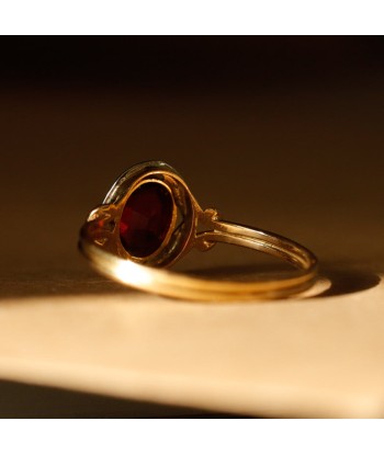 Bague fine ancienne pierre rose le concept de la Pate a emporter 