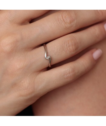 Bague fine or blanc diamant Venez acheter