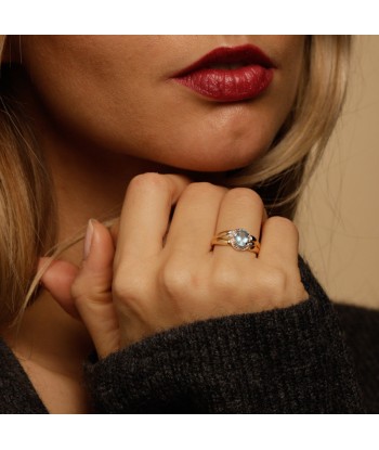 Bague pierre bleu ciel Les magasins à Paris et en Île-de-France