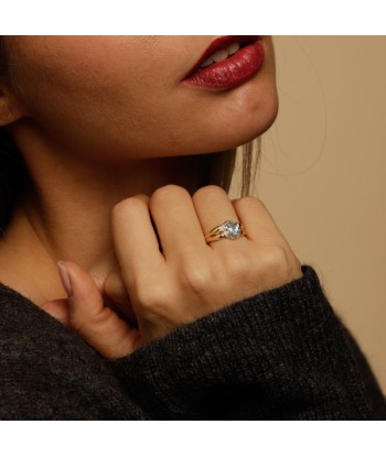 Bague pierre bleu ciel Les magasins à Paris et en Île-de-France