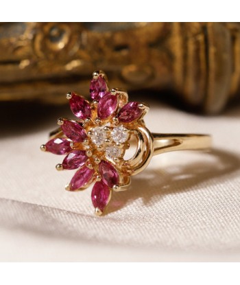 Bague éventail rubis et diamants vous aussi creer 